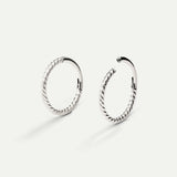 PIERCING LOOP L TWIST SILVER