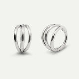 PIERCING LOOP TRIPLE L SILVER