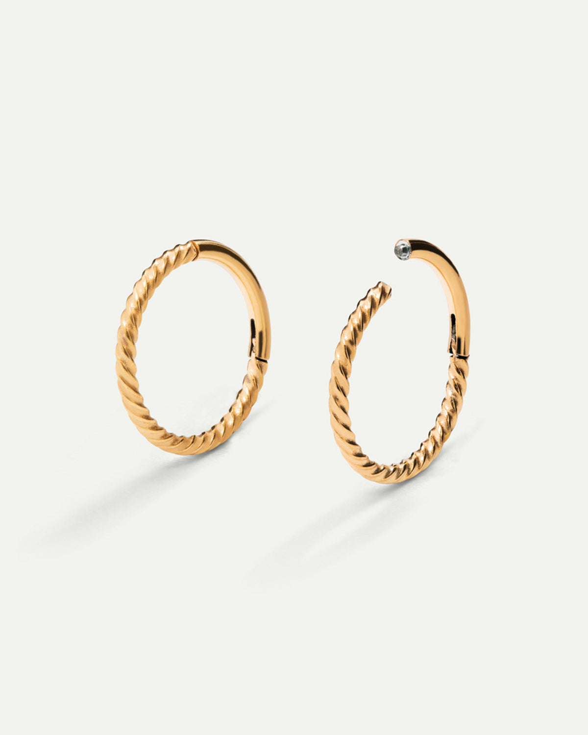 PIERCING LOOP XL TWIST GOLD