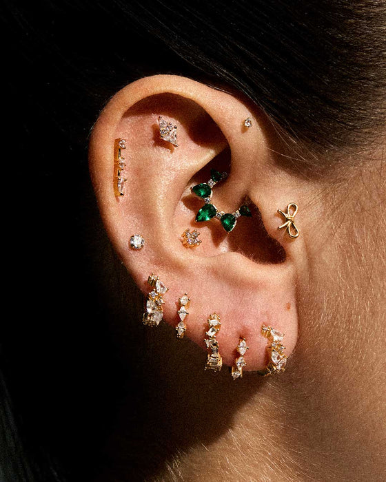 MINI PIERCING AD ALA IN ARGENTO