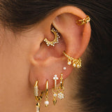 PENDIENTES HOOPS NANA GOLD