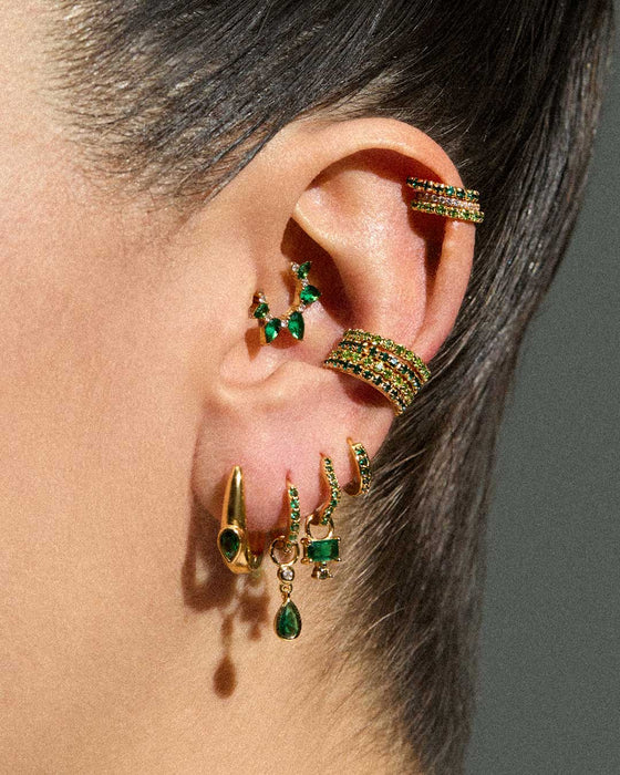 PIERCING KALA GRÜN SILBER