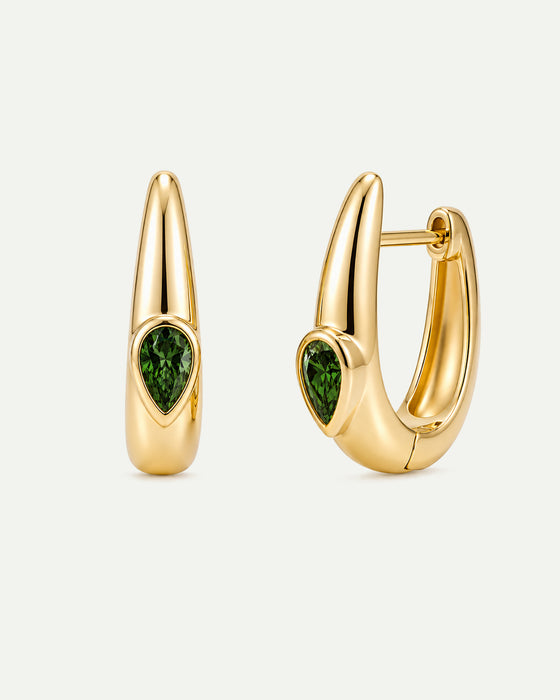 BOUCLES D'OREILLES LYS GREEN GOLD