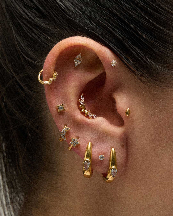BOUCLES D'OREILLES LYS GOLD