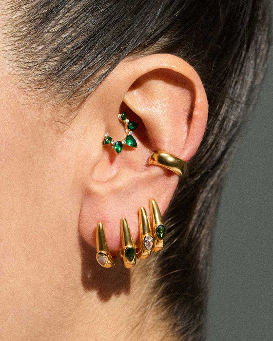 BOUCLES D'OREILLES LYS GREEN GOLD