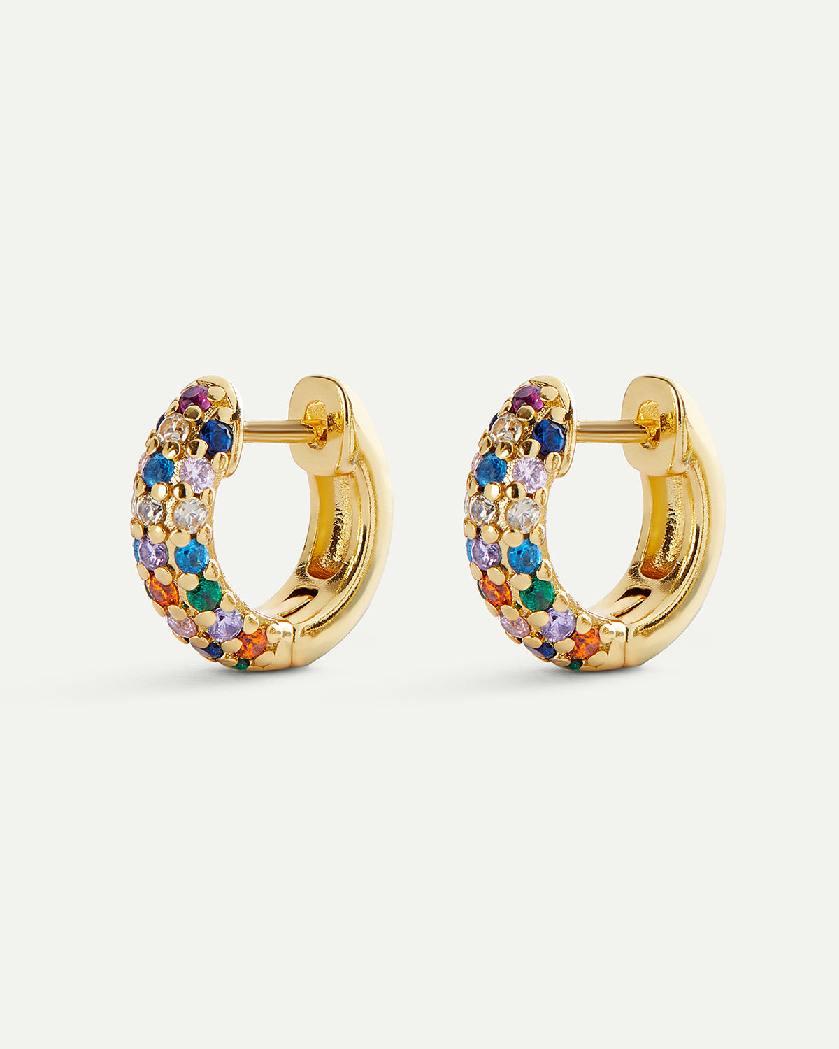 BOUCLES D'OREILLES NOVA ARC-EN-CIEL EN OR