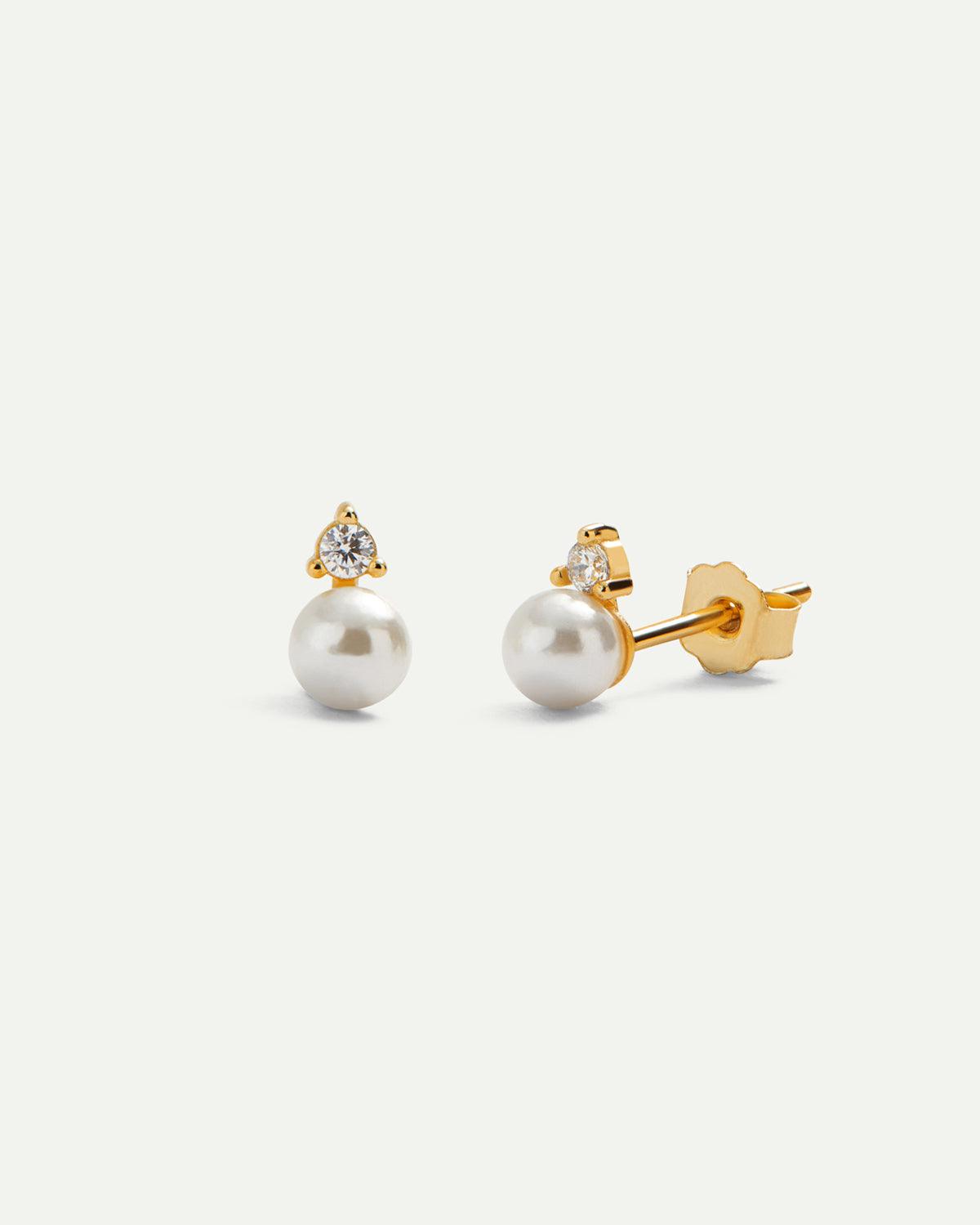 PENDIENTES PEARL MINI BRIGHT GOLD