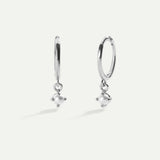 BOUCLES D'OREILLES EN ARGENT PERLE