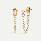 PRINCESS CHAIN ​​GOLD EARRINGS