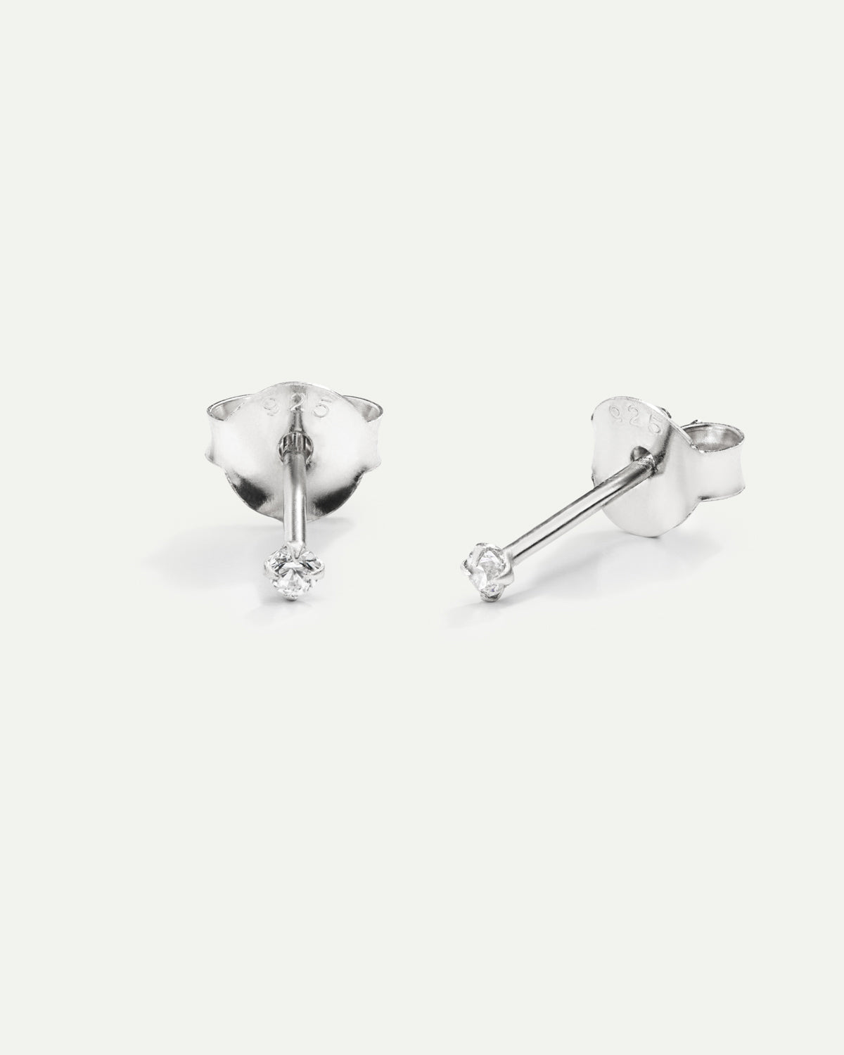 BOUCLES D'OREILLES MINI PRINCESSE EN ARGENT 