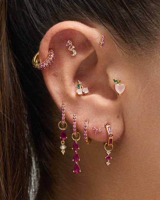 PENDIENTES VIRGO PINK GOLD