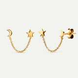 SKY CHAIN ​​GOLD EARRINGS