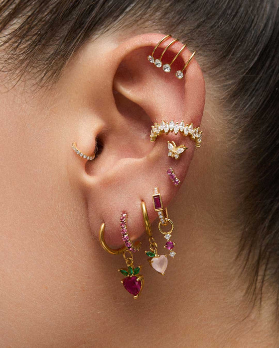 NOLITA BLAU GOLD OHRRINGE