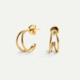 SWING MINI GOLD EARRINGS