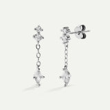 TINA SILVER EARRINGS