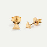 TRIANGLE GOLD EARRINGS