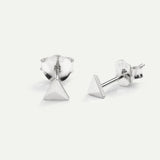 TRIANGLE SILVER EARRINGS