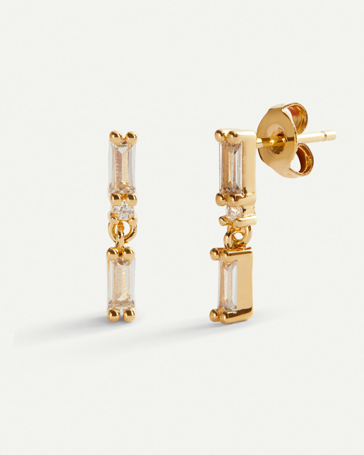 TWO GOLD EARRINGS