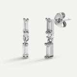 DEUX BOUCLES D'OREILLES EN ARGENT