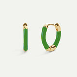 BOUCLES D'OREILLES VENUS EN OR VERT