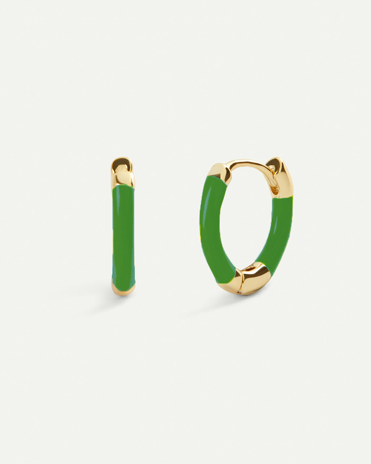 VENUS GREEN GOLD EARRINGS