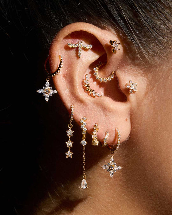 BOUCLES D'OREILLES ARGENT LIBELLULE