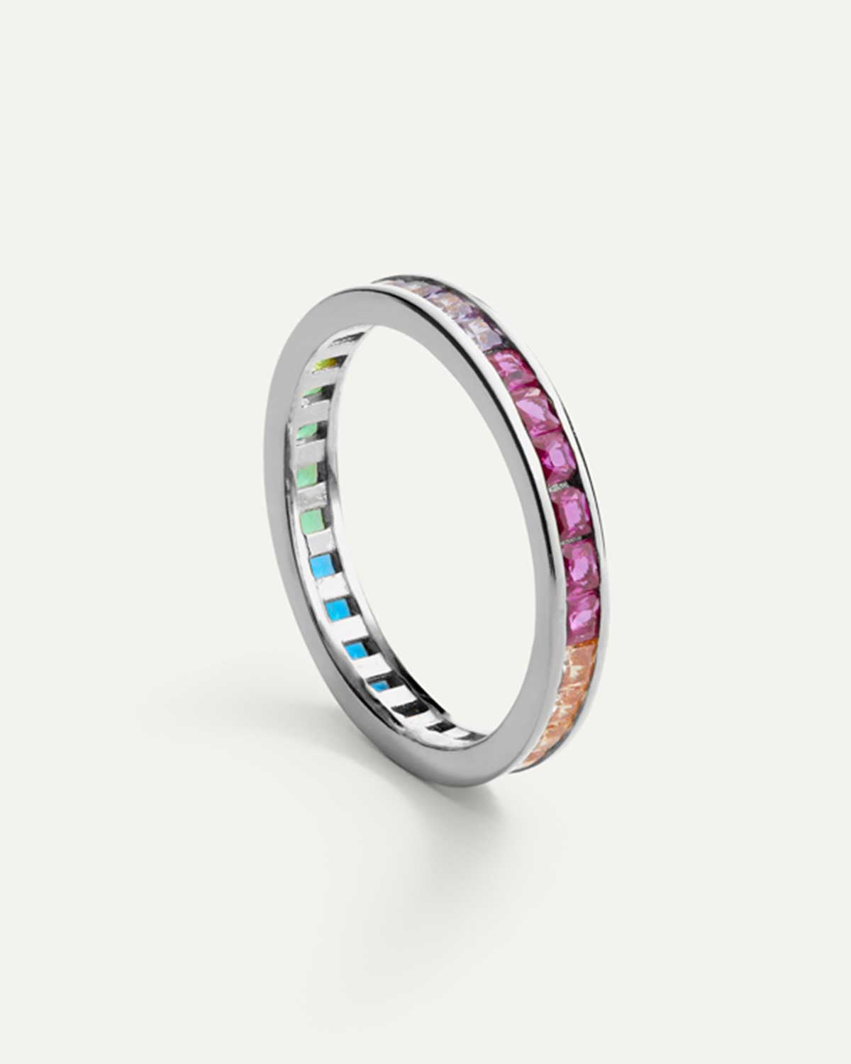 ANILLO VIOLA SILVER