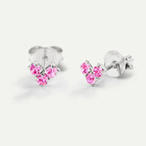 VIRGO PINK SILVER EARRINGS