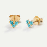 PENDIENTES VIRGO TURKIS GOLD