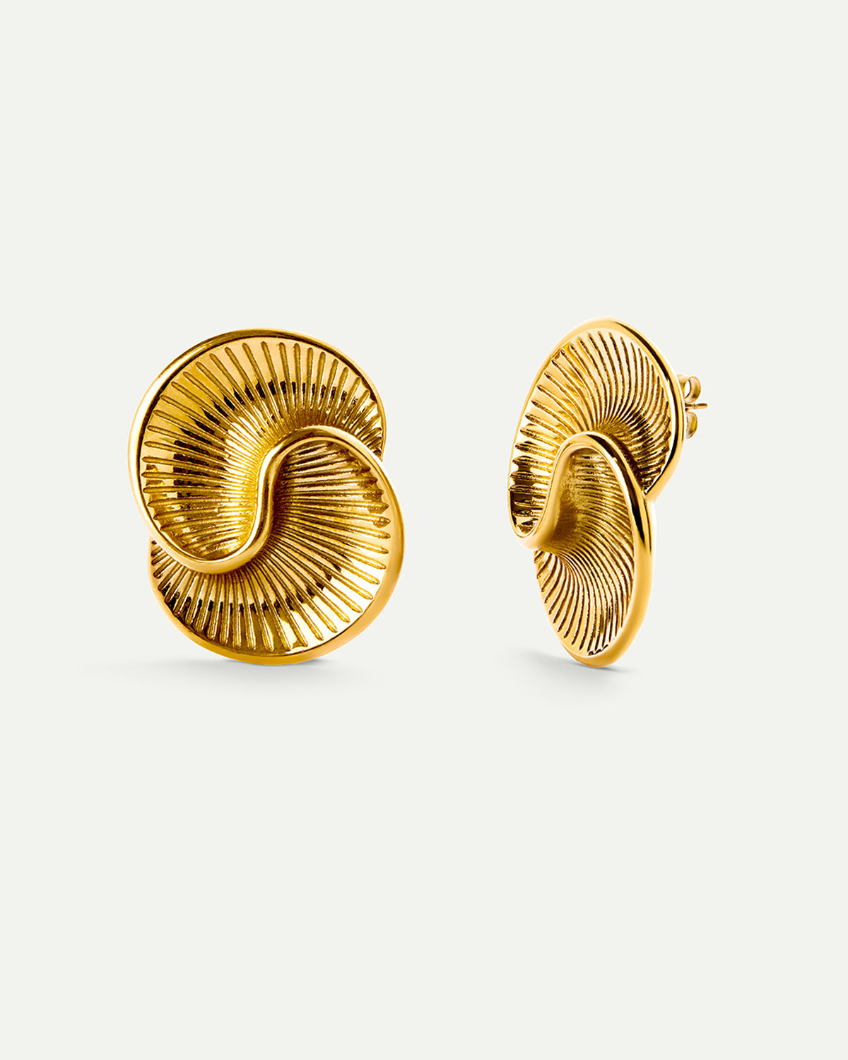 PENDIENTES WAVE GOLD