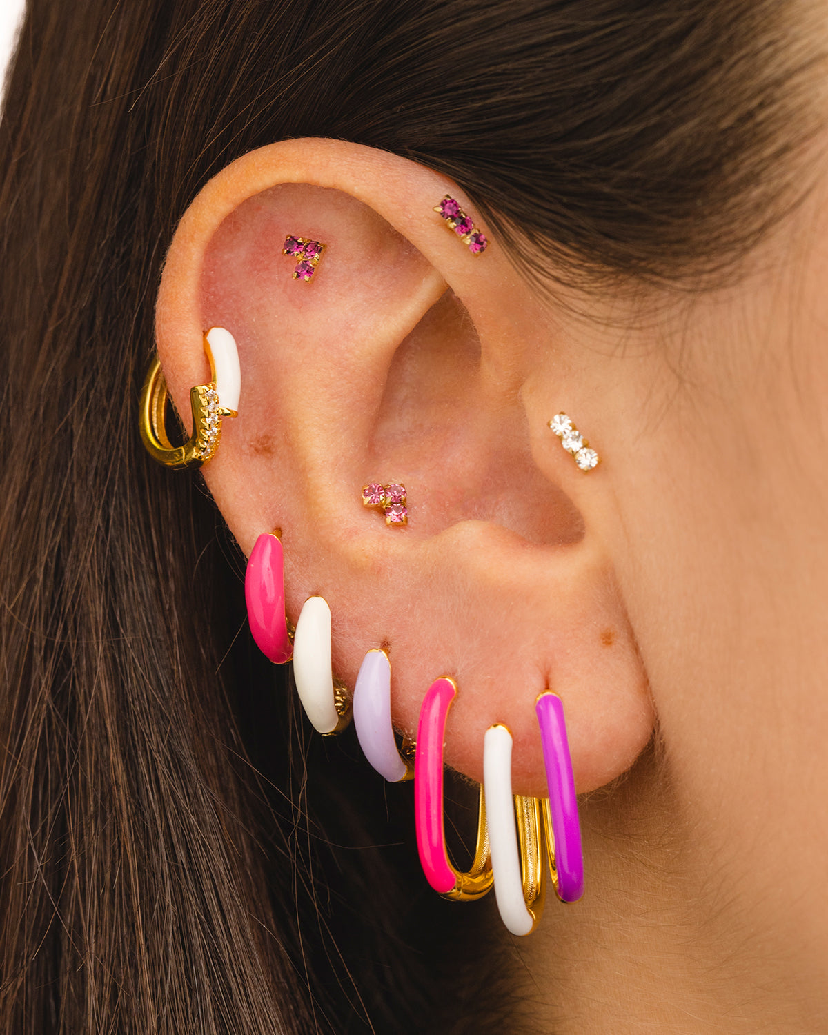 PENDIENTES ALTEA FUCSIA GOLD