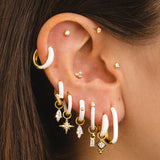 BOUCLES D'OREILLES VENUS EN OR BLANC