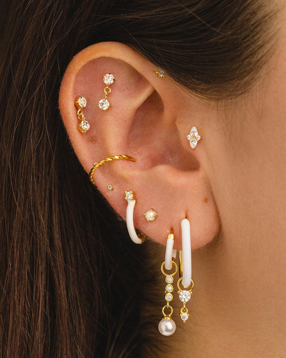 ANELLO PER PIERCING XL TWIST ARGENTO