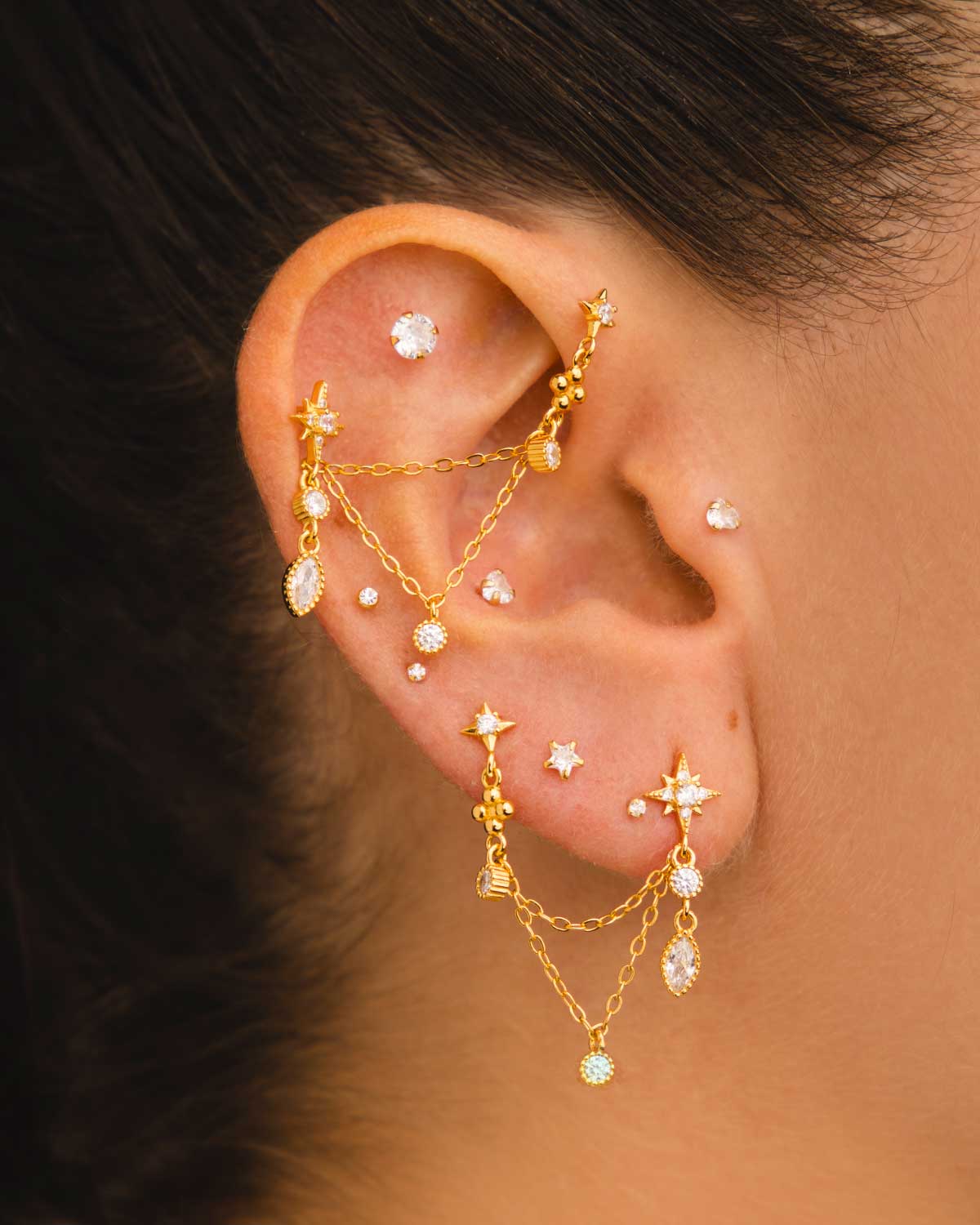 PENDIENTES AMBRA GOLD