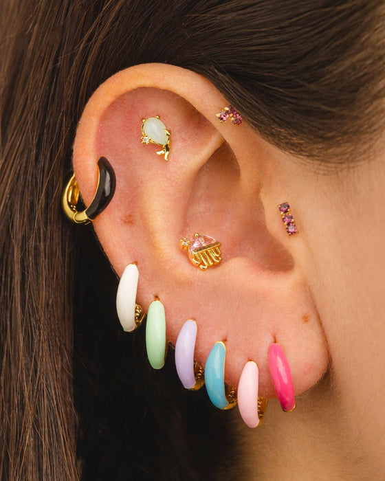 PENDIENTES HORIZON PURPLE GOLD