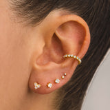 BOUCLES D'OREILLES PRINCESSE M EN ARGENT