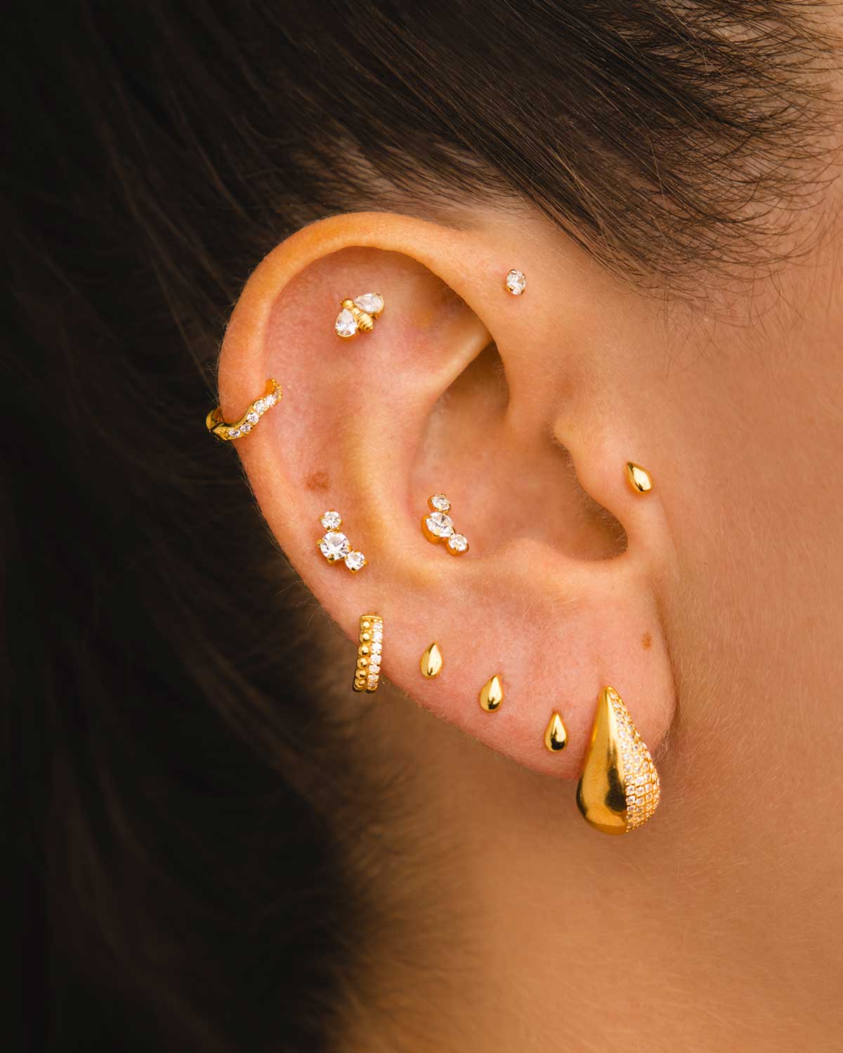 PENDIENTES DROPS GOLD