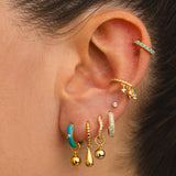 BOUCLES D'OREILLES BIMBA EN OR 