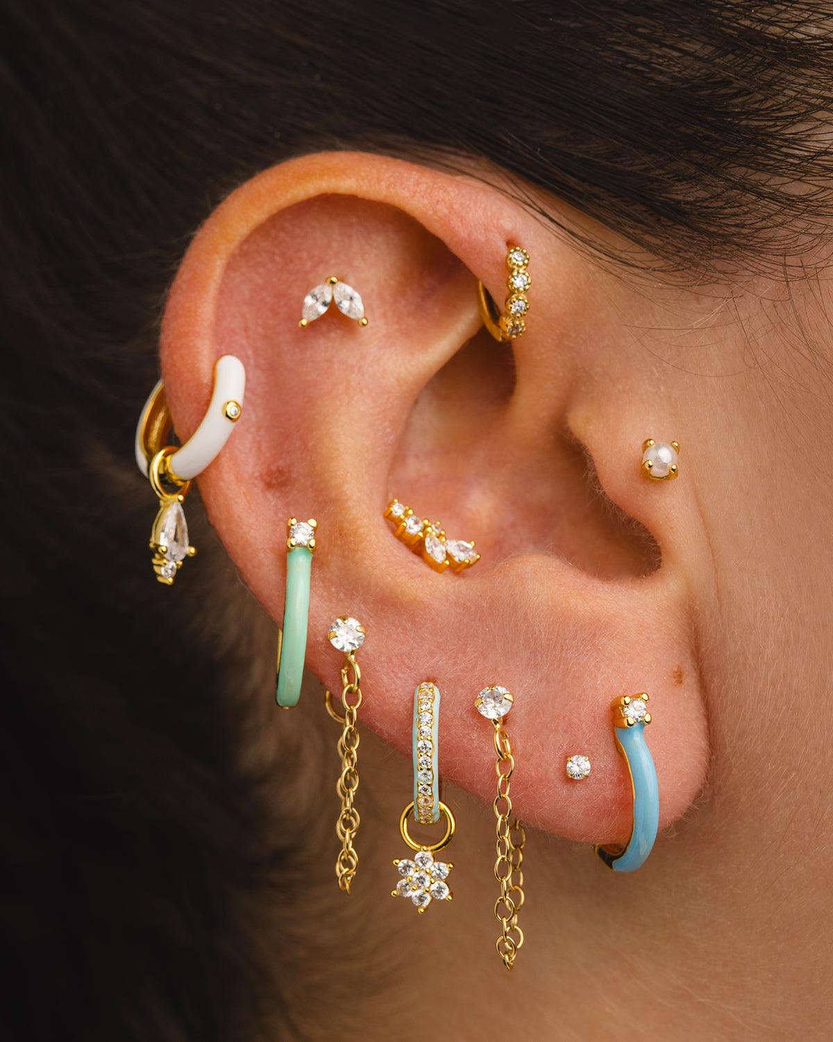 Princess Adamina ELI MINI SILVER EARRINGS - Adamina