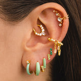 NIA GOLD EARRINGS