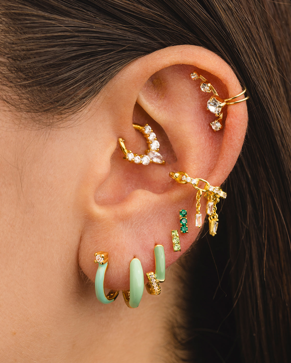 NIA GOLD EARRINGS