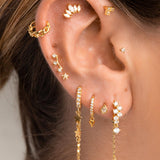 PENDIENTES CHAMPAGNE GOLD