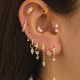 PENDIENTES HOOPS MINI BRIGHT GOLD