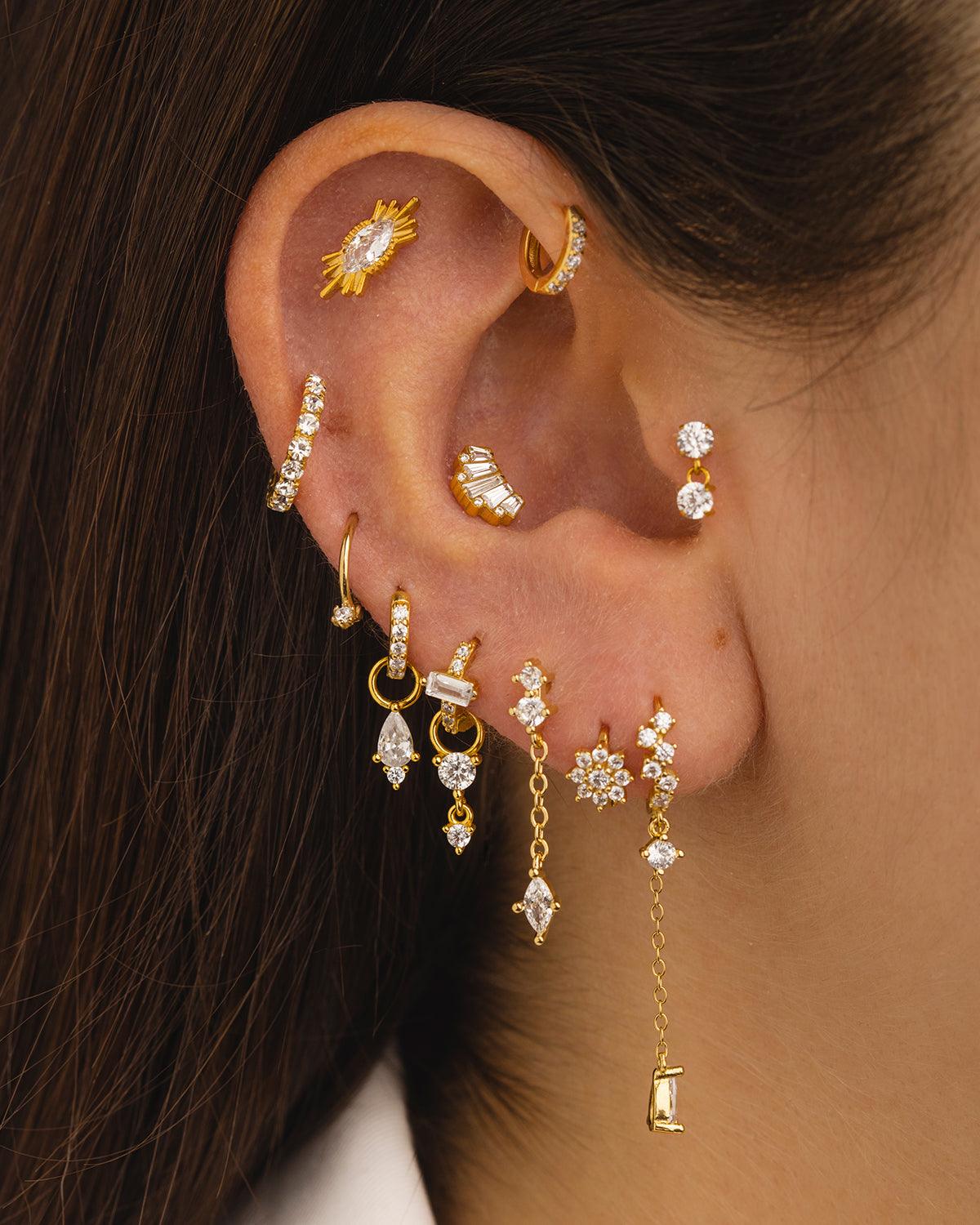 PENDIENTES HOOPS MINI BRIGHT GOLD