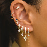 CHAMPAGNE SILVER EARRINGS