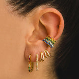 PENDIENTES HOOPS BRIGHT DOBLE MINI GOLD