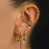 PENDIENTES ARLA MINI RAINBOW GOLD
