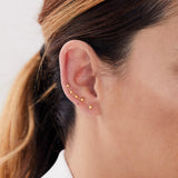 BOUCLES D'OREILLES POINTS OR