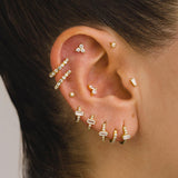 PENDIENTES HOOPS MINI BRIGHT SILVER