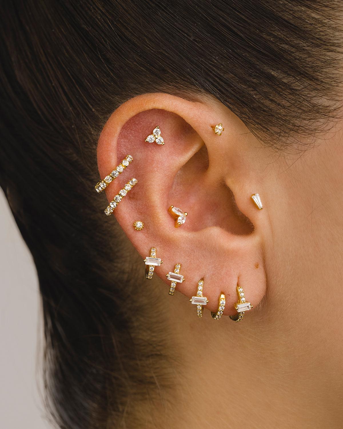 PENDIENTES HOOPS MINI BRIGHT GOLD